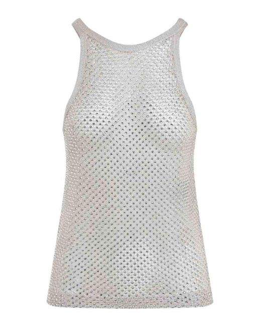 Tom Ford Gray Lurex Knit Top