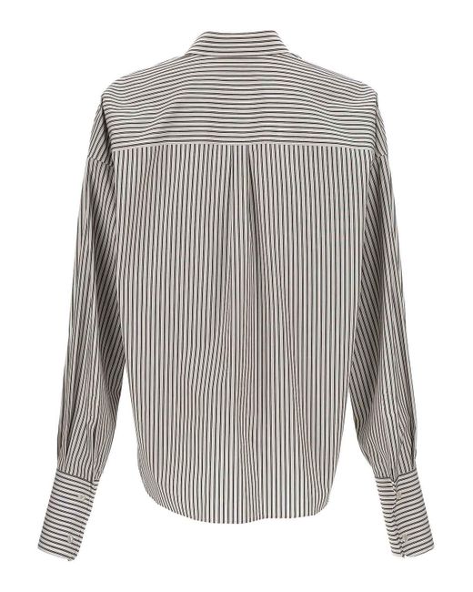 Dolce & Gabbana Gray Striped Shirt for men