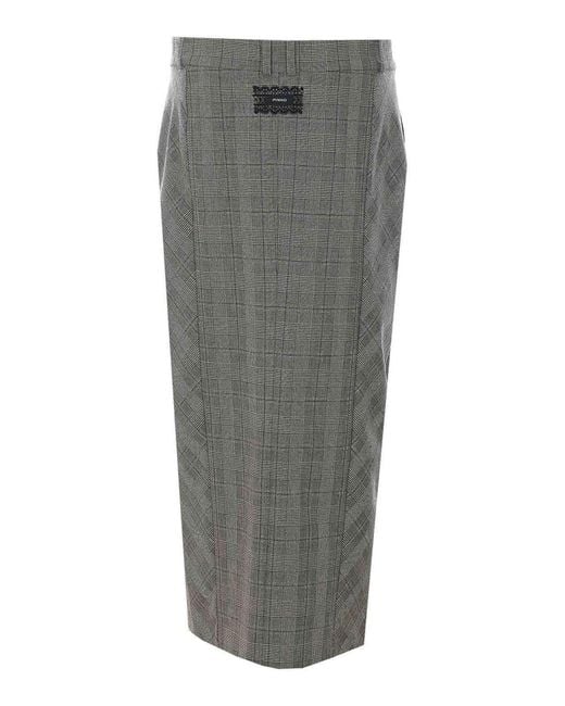 Pinko Gray Galega Skirt