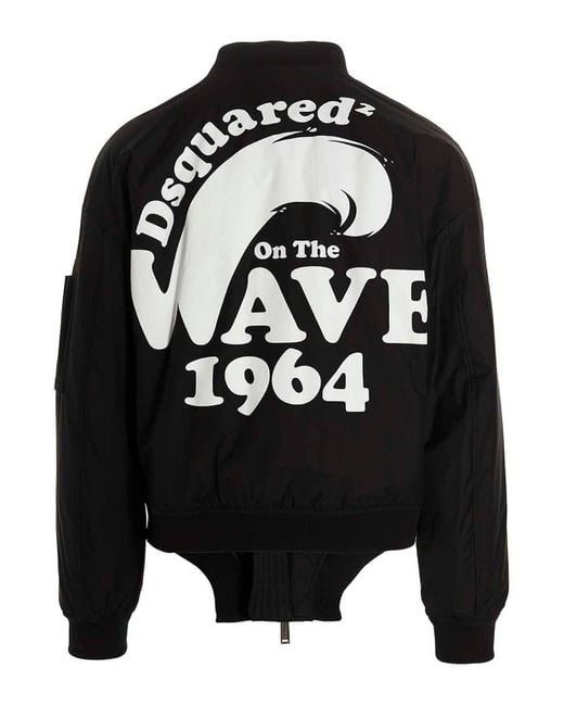 DSquared² Black D2 On The Wave Bomber for men