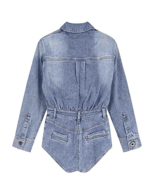 Self-Portrait Blue Casual Jacket