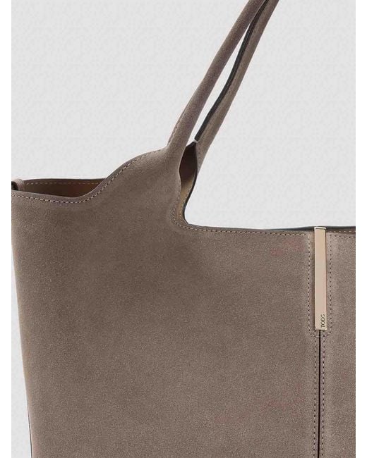 Tod's Brown Ebr Shopping Bag