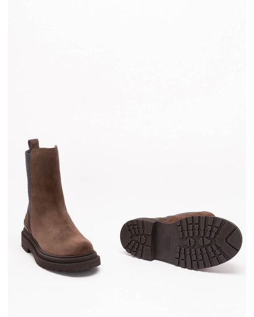 Brunello Cucinelli Brown Ankle Boots