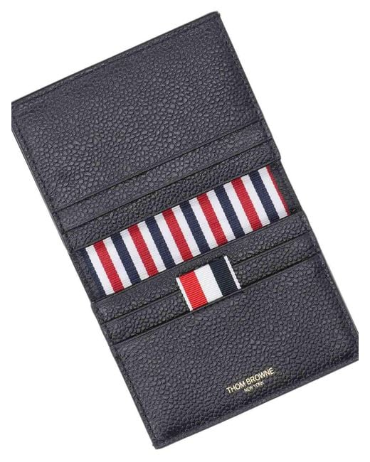 Thom Browne Black Bi-Fold Wallet for men