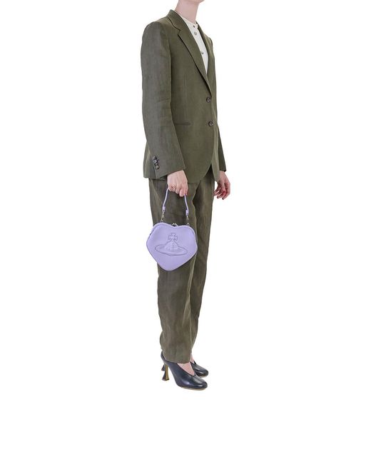 Vivienne Westwood Purple Belle Heart Frame Purse