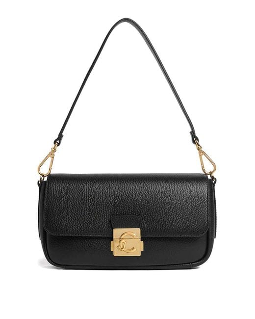 Coccinelle Black Handbag Grained Leather Noir