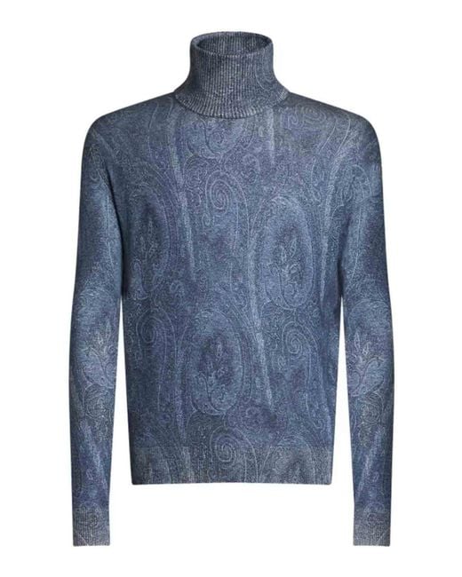 Etro Blue Crewneck for men
