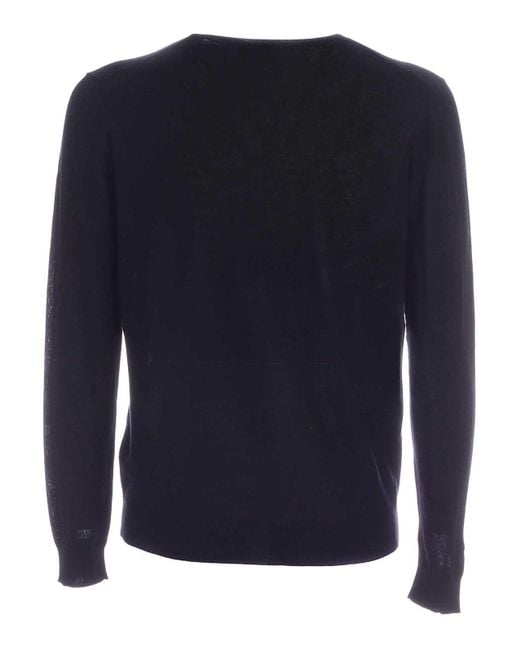 Karl Lagerfeld Blue Round-Neck Knitwear for men