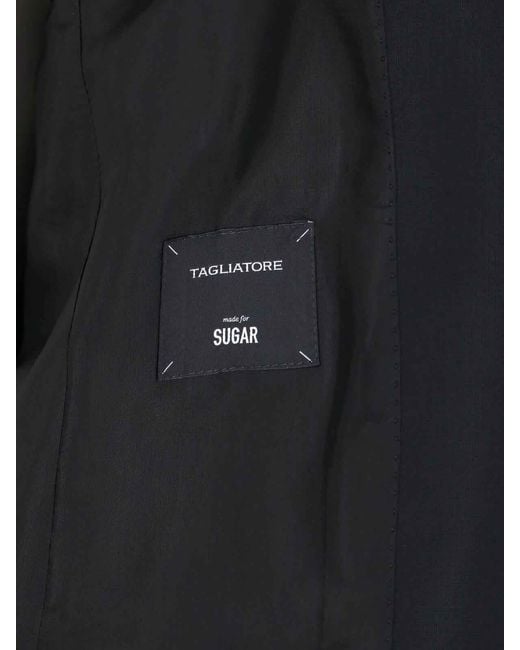 Tagliatore Black Single-Breasted Blazer