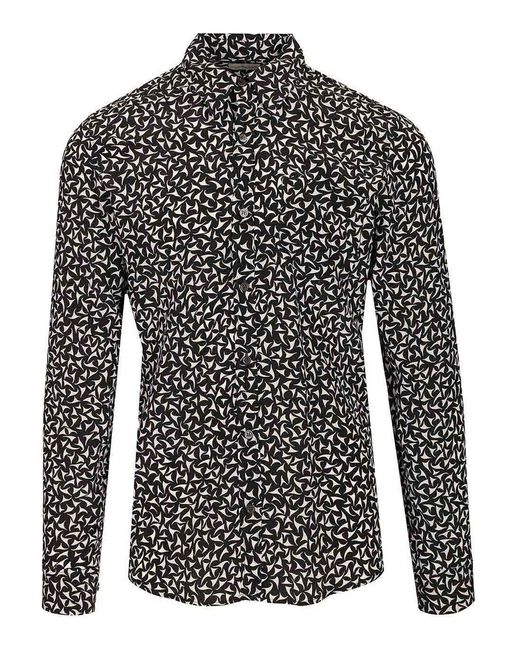 Dries Van Noten Black Silk Shirt for men