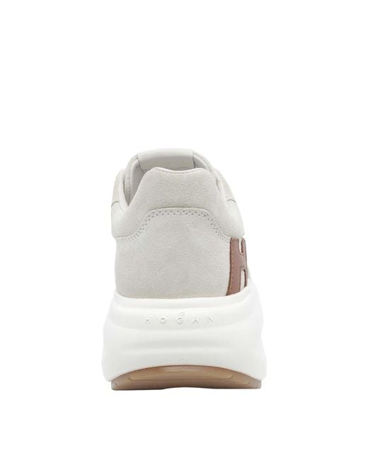Hogan White H696 Maxi Sole Sneakers