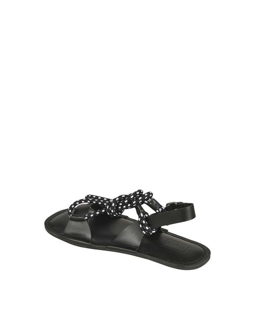 Plan C Black Sandals