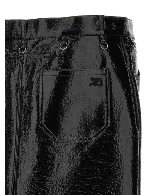 Courreges Black Midi Skirts