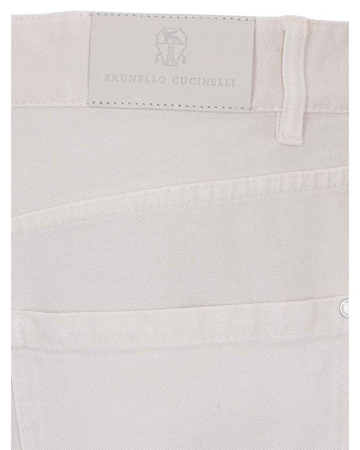 Brunello Cucinelli White Pants