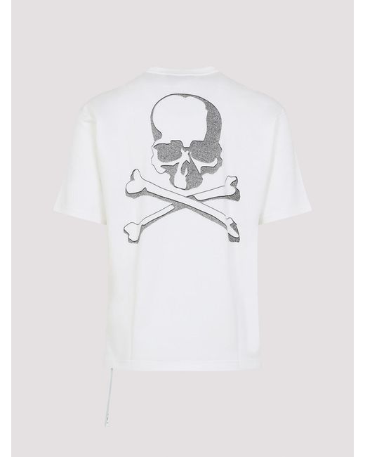 Mastermind Japan White Embroidery Ish Short Sleeves Tee for men