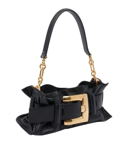 Balmain Black Mini Anthem Shoulder Bag