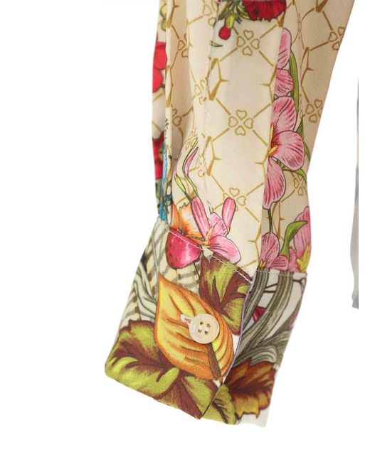 Vivetta White Printed Satin Shirt
