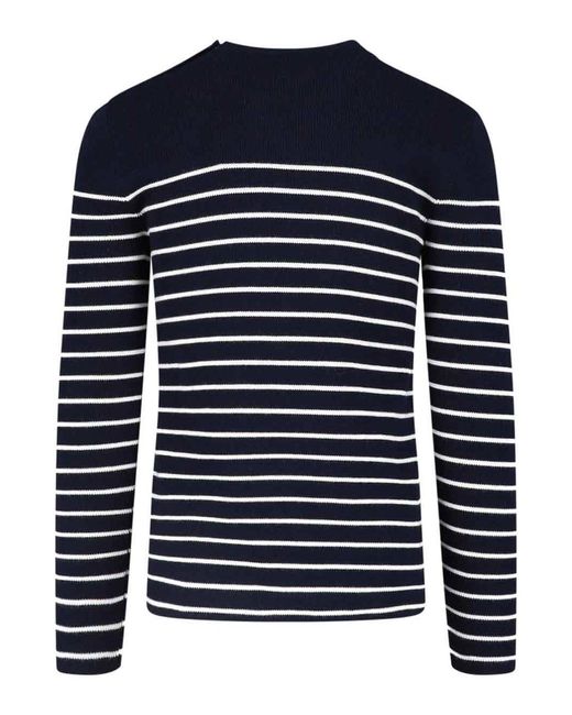 Dolce & Gabbana Blue Striped Sweater for men