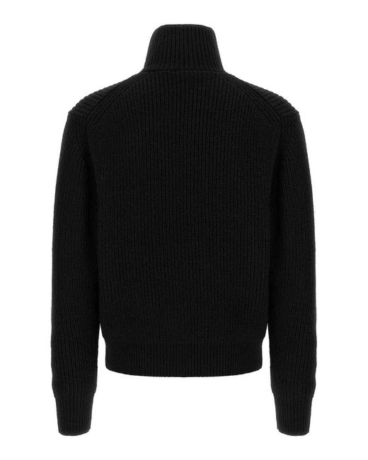 Tom Ford Black Zip Sweater for men
