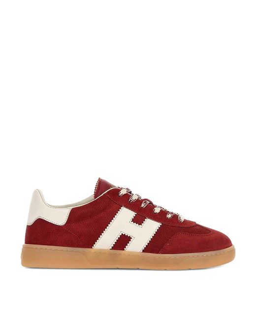 Hogan Red Cool Suede Sneakers