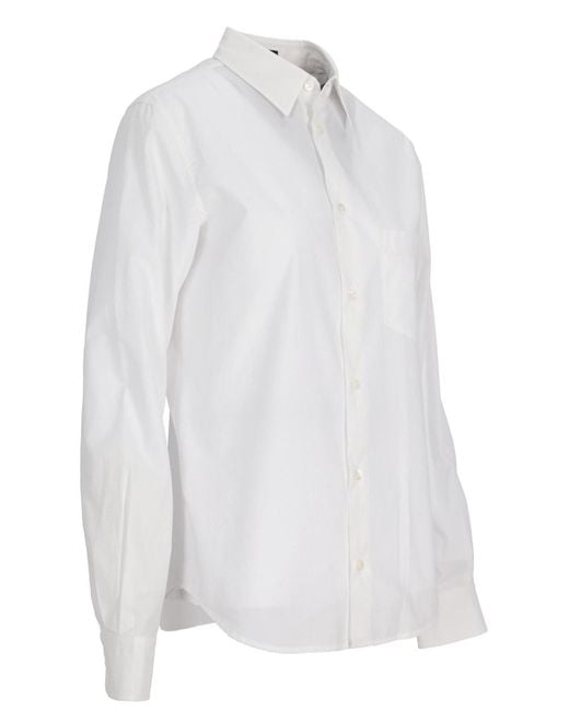 Ann Demeulemeester White Cotton Shirt
