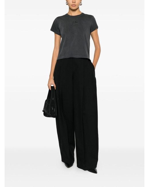Alexander Wang Black Faded Logo T-Shirt