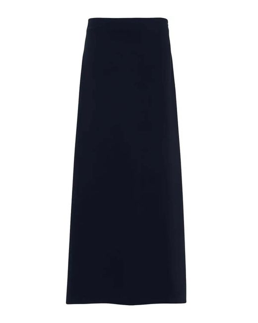 P.A.R.O.S.H. Blue Embroidered Skirt