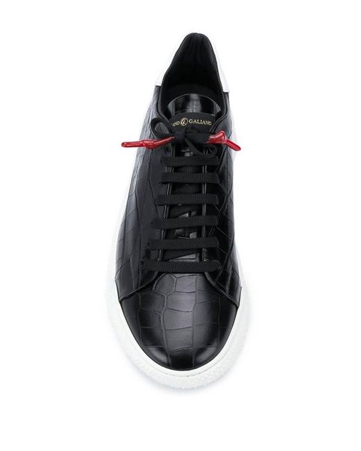 Giuliano Galiano Black Sneakers Uomo Cocco Rip Cocco for men