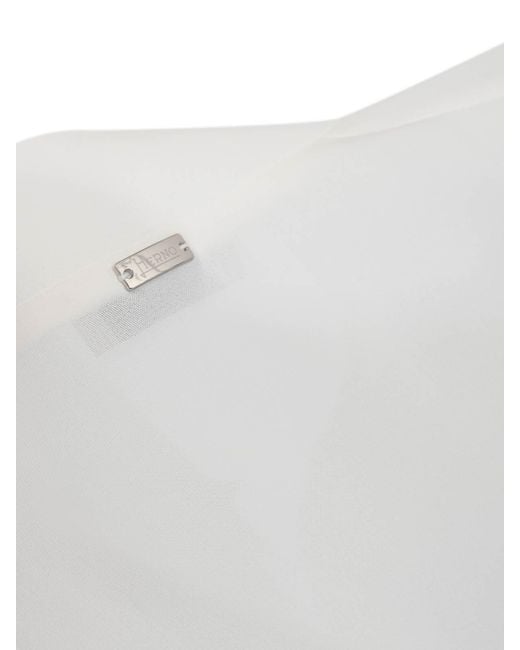 Herno White Viscose Blouse