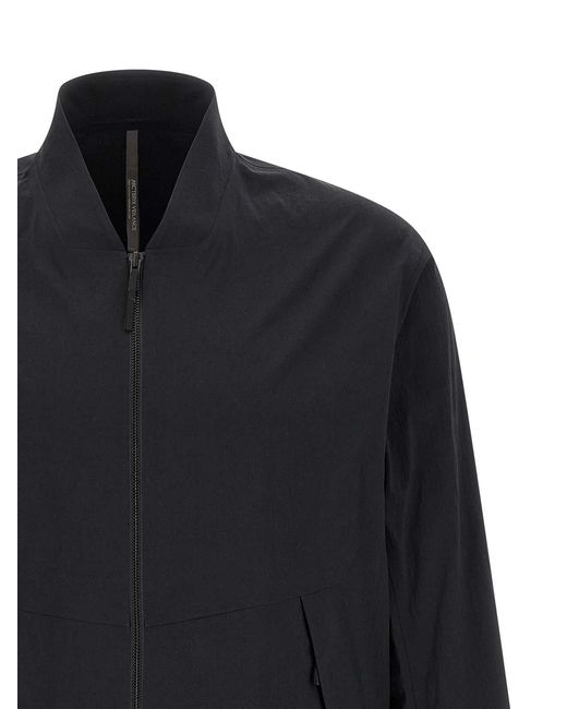 Arc'terix Veilance Black Bomber Jacket for men