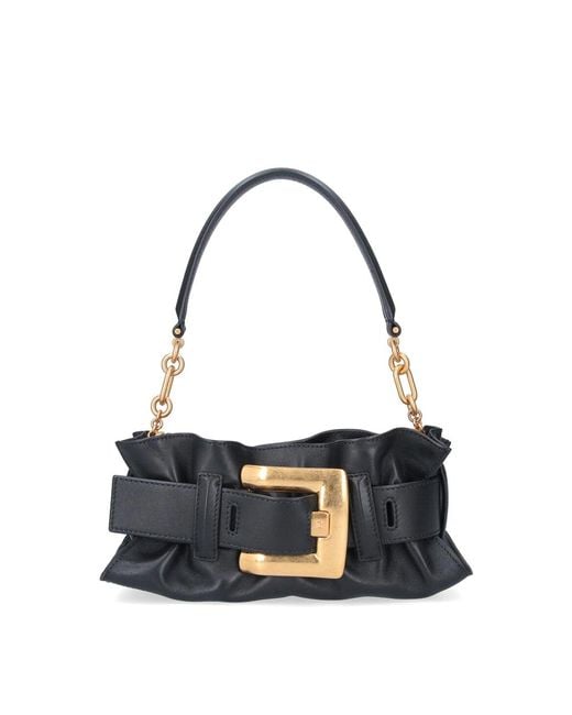 Balmain White Mini Anthem Bag