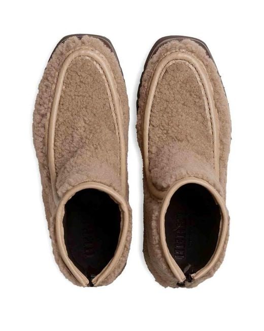 Hereu Brown Armenta Low Shearling Boots