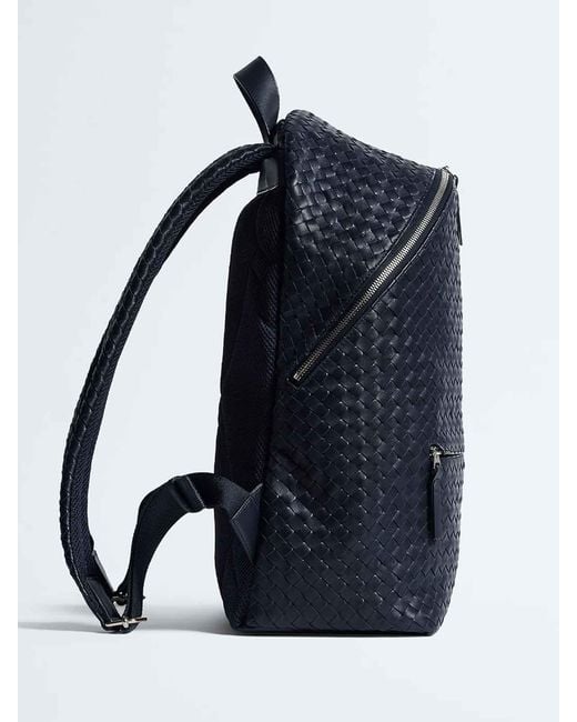 Bottega Veneta Blue Intrecciato Handbag for men