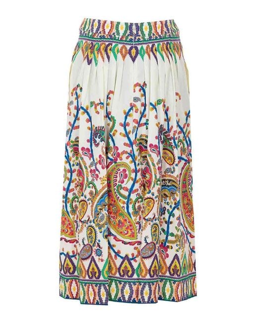 Etro White Skirt