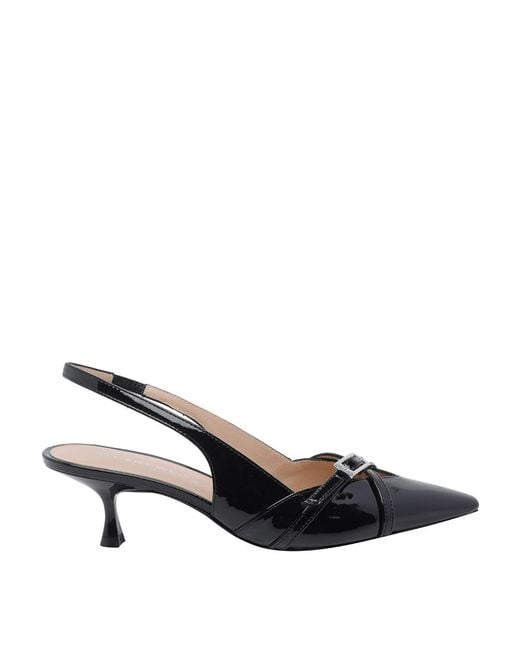 Stuart Weitzman Black Georgie Slingback
