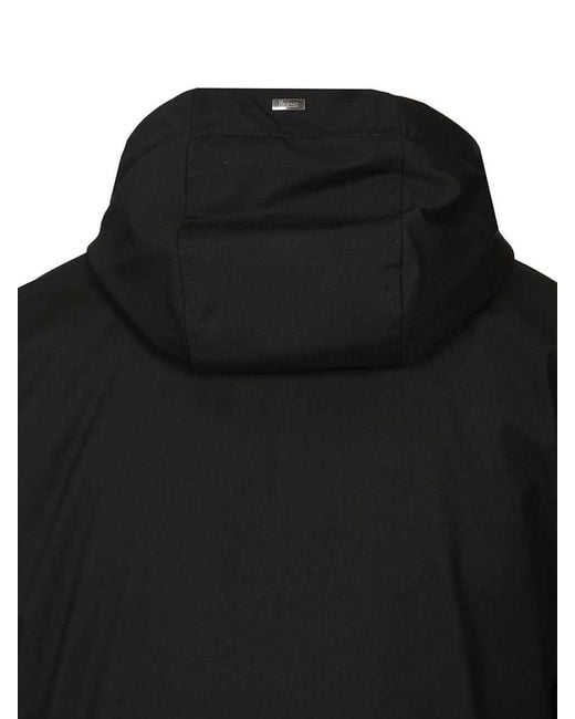 Herno Black Parka for men
