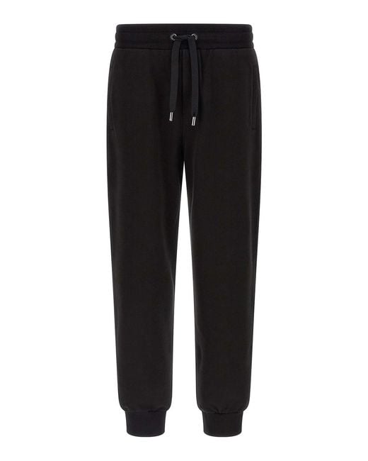 Dolce & Gabbana Black Patch Joggers for men