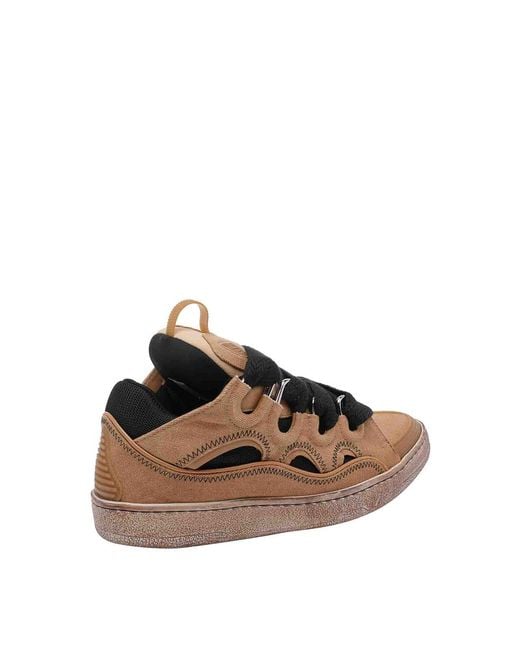 Lanvin Brown Curb Sneakers for men