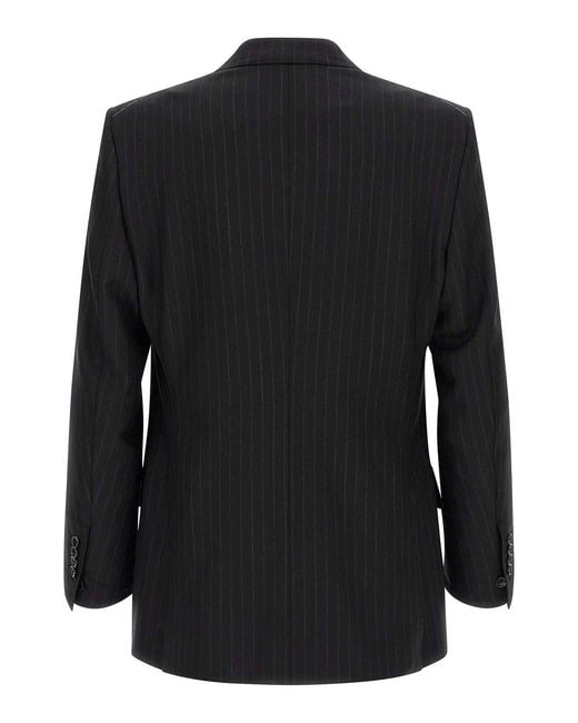 Tom Ford Black Pinstriped Double-Breasted Dress for men