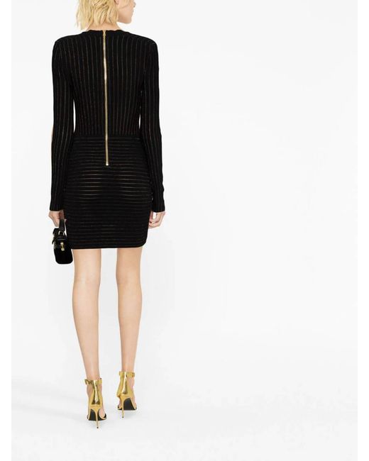 Balmain Black Mini Dress