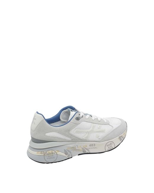 Premiata White Moerun Sneakers for men