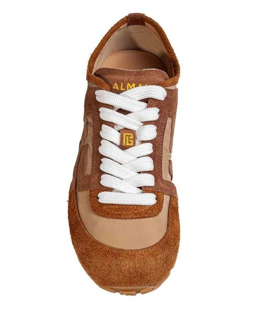 Balmain Brown Racer 45 Sneakers