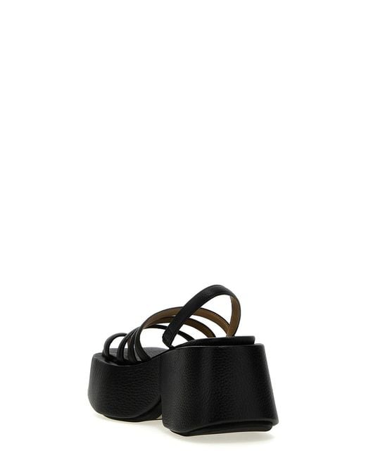 Marsèll Black Zeppo Sandals