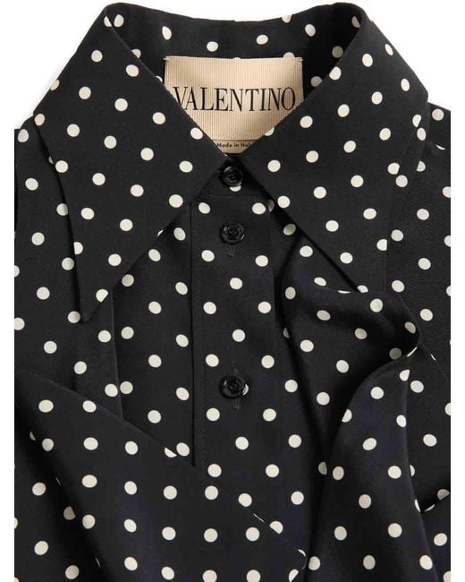 Valentino Garavani Black Silk Shirt
