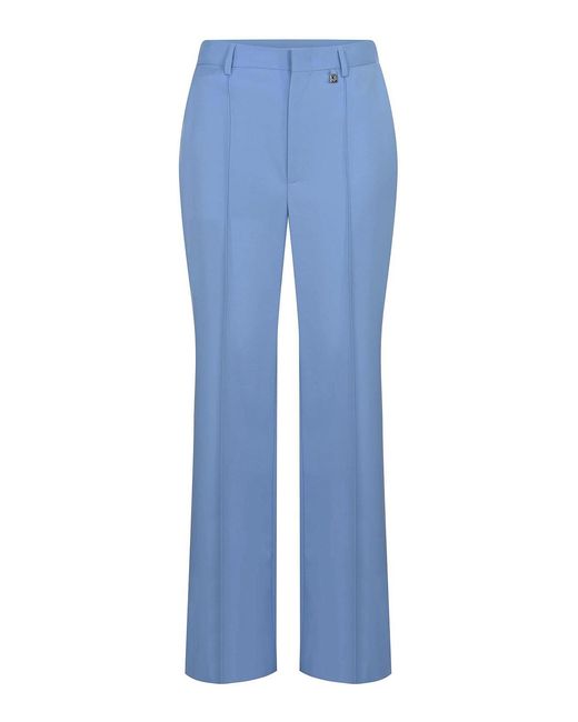 GIUSEPPE DI MORABITO Blue Pants Made Of Colored Wool