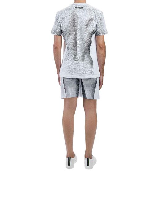 Moschino White Statua T-Shirt for men