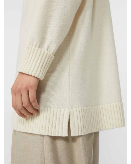 Max Mara White Wool And Cashmere Shirt Jacket