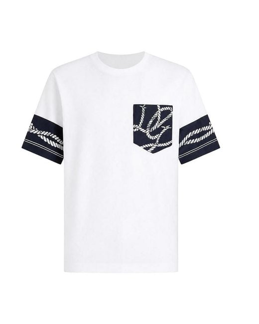 Dolce & Gabbana White T-Shirt Corde Fblu for men