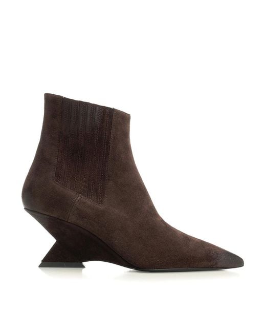 The Attico Brown Cheops Ankle Boot