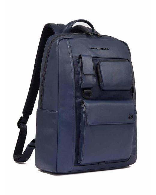 Piquadro Blue Pc Backpack 14 for men